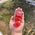 Natural Cherry Quartz Raw Stone Crystal Mineral Specimen Healing Energy Gifts