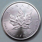 2017  5 Dollar Canada Silver Maple Leaf 1 Oz 9999 Fine Silver Round Coin 