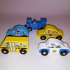 Set Of 5 Melissa   Doug Wooden Cars Disney Mickey Mouse Kids Toy