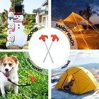 12 Pack Screw In Tent Stakes Heavy Duty 8 Inch Ground Anchors Screw In metal    