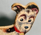 Vintage 1940s Fisher Price Woofy Wagger Tail Wagging Pull Around Dog