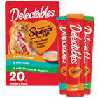 4 Box Delectables Squeeze Up Variety Interactive Lickable Wet Cat Treat 20ct Box