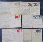 Lot 16 Mexico Postcard Used To Us 1970s-80s W  Exporta Stamps
