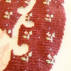 Partly Finished Tulips In Pitcher Vase Needlepoint Pillow Wall Art 11x16 In Vtg
