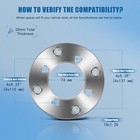 4 Pcs 1 Inch Wheel Adapters For 4 137 Wheel On 4 110 Honda Atv 4x110 To 4x137