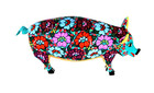 Oaxacan Wood Carving Candido Jimenez Pig Bees Mexican Folk Art Alebrije Oaxaca