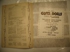 Vintage Guys And Dolls A Musical Fable Of Broadway Souvenir Program 1950s