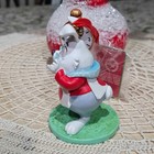 Rare Disney Store Alice In Wonderland White Rabbit Clock 2013 Ornament   New 
