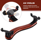 Amzz Adjustable Solidwood Violin Shoulder Rest     Collapsible  For 3 4   4 4