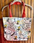 Vintage Peanuts Snoopy    Woodstock Dancing Tote Bag Music Nwt By Horizon