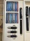 Vintage Sheaffer Calligraphy Fountain Pen Set Complete Box Manuals Extra Pens