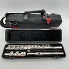 Yamaha Yfl-221 Student Flute Nickel Silver Plated Used With Hard Case   2way Bag