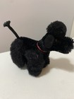 Vintage Steiff Snobby Poodle Dog Black 1960s - 10cm 4in - No Chest Tag