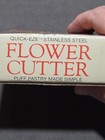 Vintage 1986 Bentson-west Quick-eze Stainless Steel Flower Puff Pastry Cutter