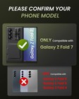 For Samsung Galaxy Z Fold 7 Case With Card Holder  Built-in   Screen Protecto   