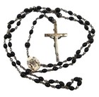 Vintage Sterling Silver Catholic Cross Rosary Necklace Creed Mary   Jesus