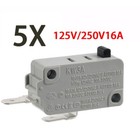 5x Microswitches Kw3a 16gpa 125 250vac Microwave Oven Door Interlock Switches