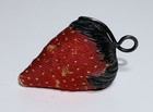 Antique Sterling Silver Strawberry Emery Pin Cushion