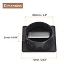 2pcs Cable Hole Cover 2-3 8  60mm  Abs Desk Cable Wire Cord Grommet Black Silver