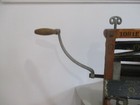 Antique American Washer Wringer horse Shoe Brand  Primitive black Worn Paint 