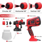 700w Electric Spray Gun Machine 1000ml Hvlp Paint Sprayer Handheld Home Diy Tool