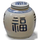 Us Seller - Good Luck Blue And White Chinese Porcelain Jar