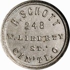 Cincinnati Nc-oh-xa-2j As Oh165fj-2c R-9 Ngc Ms-63 - H  Schott - Rare Merchant