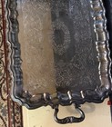 Large Heavy Sheridan Footed Butlers Serving Tray