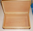 Vintage Hand Made And Painted Pyrography Floral Wood Box 9 5 By 5 3 4 By 2 3 4