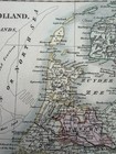 Belgium Holland Smith C1820 Map United Netherlands Hand Colored Original Antique