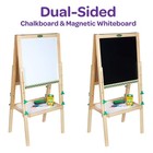 Crayola Kids Mini Dual Sided Wooden Art Easel W  Chalkboard   Dry Erase Supplies