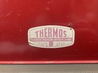 Thermos Cooler Red And White Metal Vintage Retro Picnic