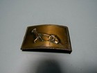 Vtg 1970 s Buster Brown   His Dog Tige Belt Buckle Brass Plated Advertising 
