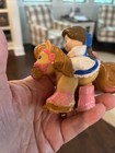 Fisher Price  Little People  Disney Princess  klip Klop Belle  W  Blue Dress