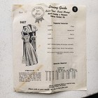 1950s Vintage 30  Bust Mail Order 8467 Sun Dress Button On Cape Sewing Pattern 