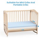 6480 Mini Crib Mattress  38x24x4 In Dual Sided Comfort Gel Memory Foam Mattress