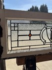   Antique Stained Glass Transom Window   36 X 14   Architectural Salvage