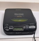 Sony Discman D-33 Portable Cd Player - Mega Bass - Black - 1992 - Tested   Works