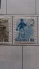Indonesia Stamp Collection  2  -5 Cent  Purple Green Brown Blue  Pre-decimal