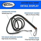Szco Supplies Hand Made Leather Bull Whip  9-feet  Black  891805-9 