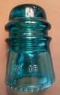 Vintage Hemingray No  16 Green Glass Insulator 1920s 4 