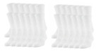 60 Pairs Wholesale Bulk Mens Plain White Sports Crew Socks Cotton Size9-11 10-13