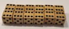12 Butterscotch Bakelite 5 8    Vintage Dice  tested 