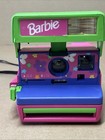 Vtg Polaroid 600 Pink Barbie Instant Film Camera With Strap Untested    as-is   