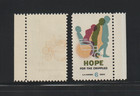 Us Efo Error Stamps  1385 Hope For The Crippled  Color Shift   Normal   Mnh