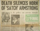 Louis Armstrong Death Silences Satch Horn Dies  July 6 1971  Press Telegram  cd