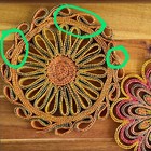 2 Raffia Straw Trivets 70s Rattan Wicker Boho Wall Decor Vintage Hot Pads