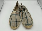 Mintzice Men s Solid Comfortable Slip On Canvas Espadrilles Flat  Plaid  Size 11