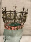 Antique Metal Decorative Crown Velour Lining Kids Head Size Queen