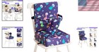Dinosaur-themed Toddler Booster Seat With Backrest   Safety Straps - Portable